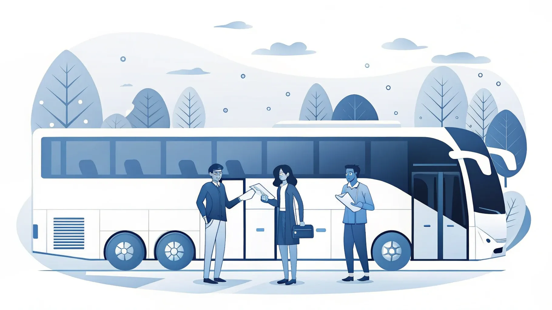 Illustration: Große Event-Checkliste auf einem Klemmbrett, daneben Kalender und Stift