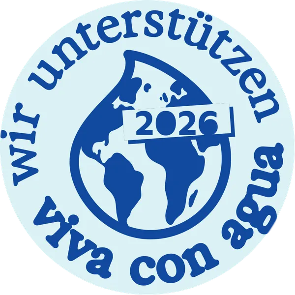 Siegel: Wir unterstützen Viva con Agua 2026